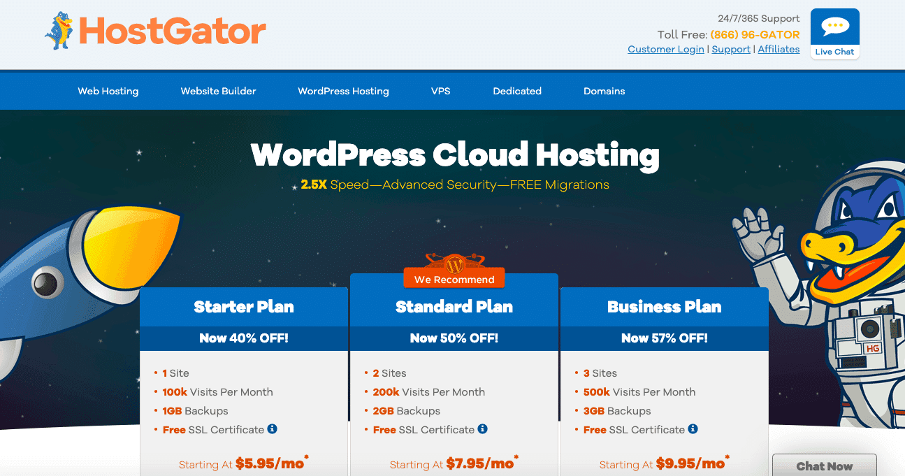 hostgator wordpress hosting