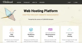 SiteGround hosting service Home Page