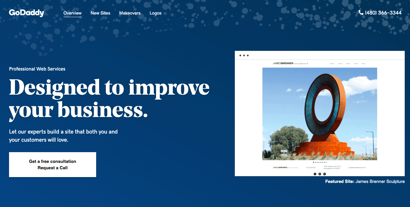 godaddy website design 1